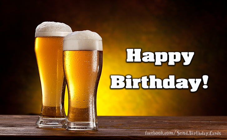 happy birthday cuz with beer